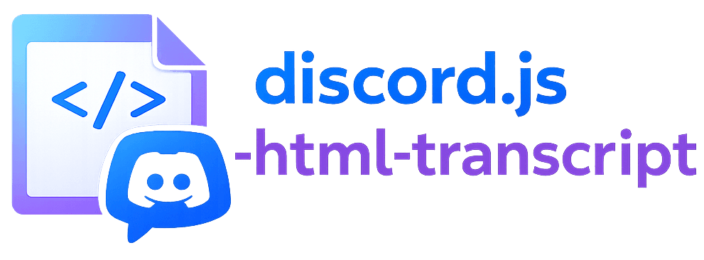 Discord HTML Transcript visual identity
